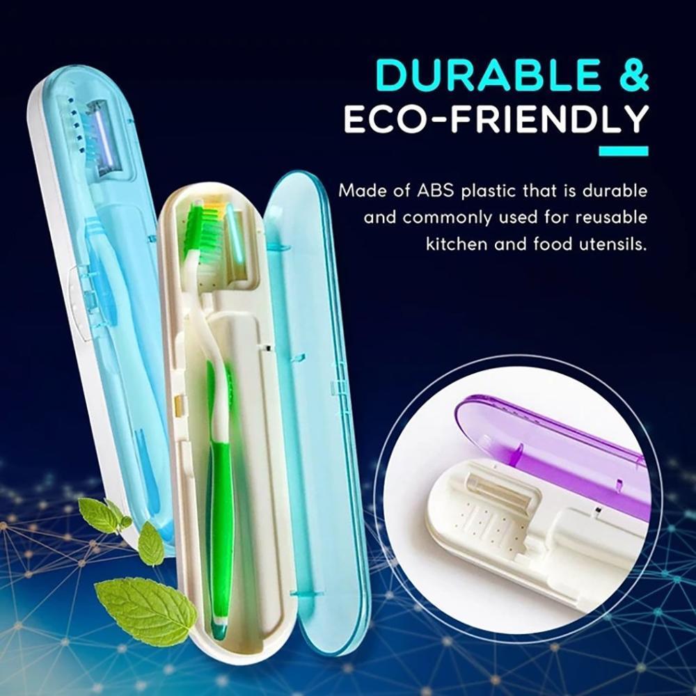 Portable UV Antibacterial Toothbrush Storage Box