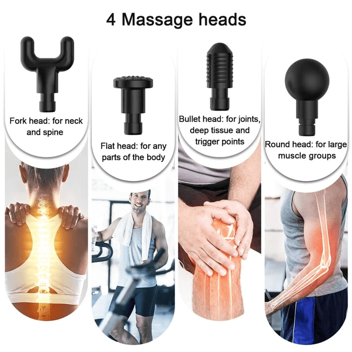 4 in 1 Muscle Relaxing Massager Gun
