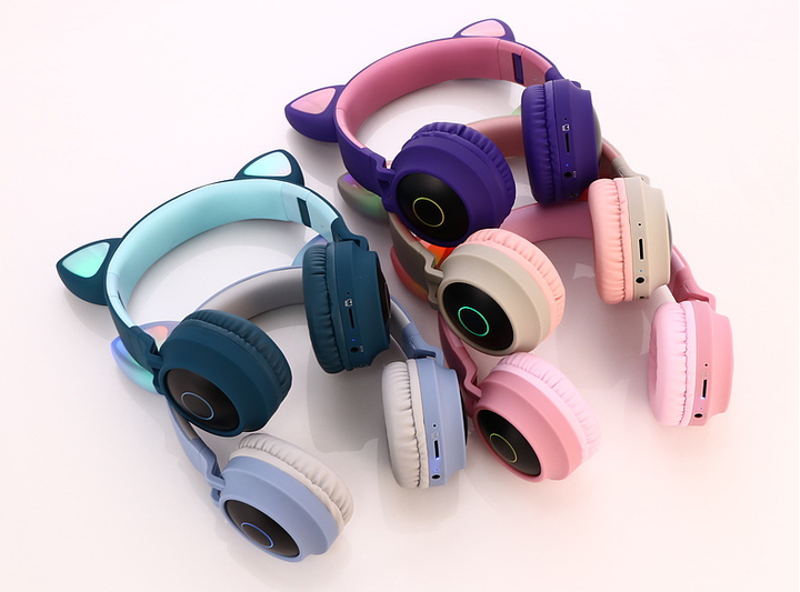 Wireless Cat Ear Headphones Bluetooth Headset