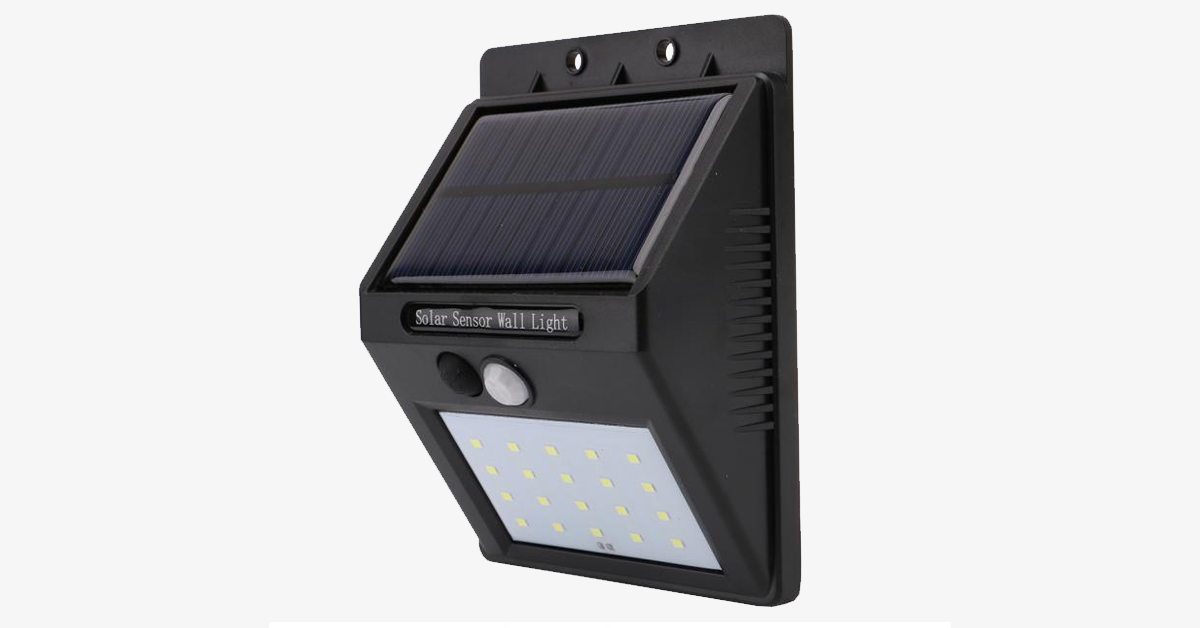 Solar LED Sensor Wall Light – Do Your Bit For the Environment and Increase the Security At Your Place