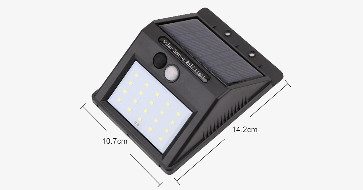 Solar LED Sensor Wall Light – Do Your Bit For the Environment and Increase the Security At Your Place