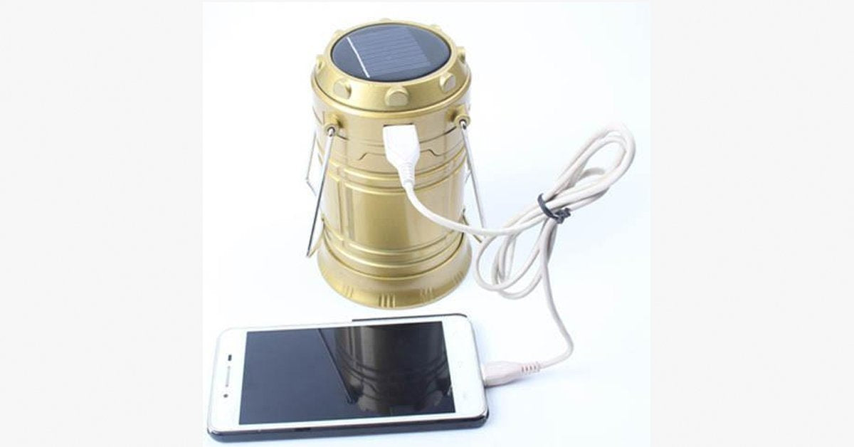 Solar Camping Light with Portable Charger – Camping Made Fun and Safe