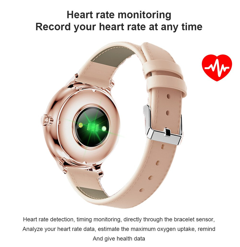 Smart Heart Rate Blood Pressure Ladies Watch