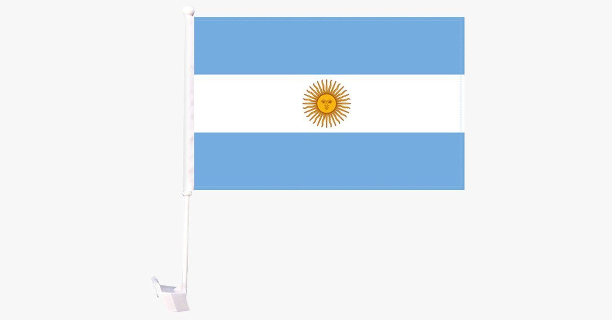 Argentina Flag Car Window Pole Decoration – Go Patriotic with Minimal Display!