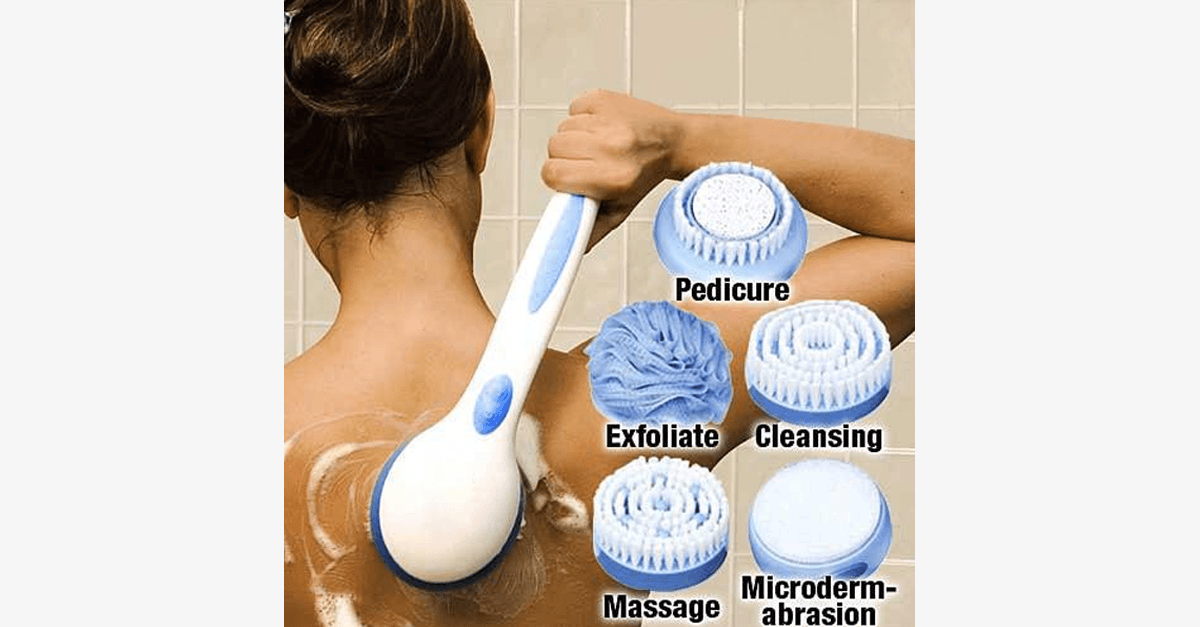 5-in-1 Rotating Shower Brush