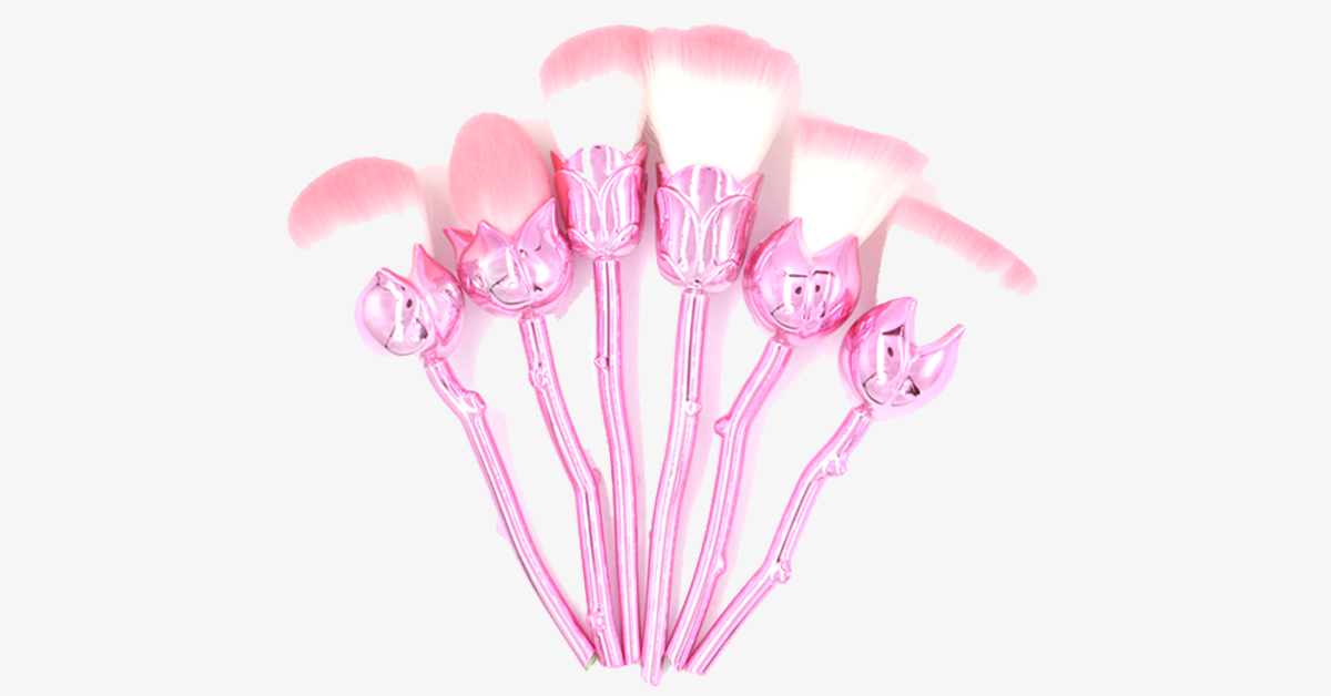 Extraordinary Rosette Brush Set – Make a Style Statement with Your Makeup Essentials