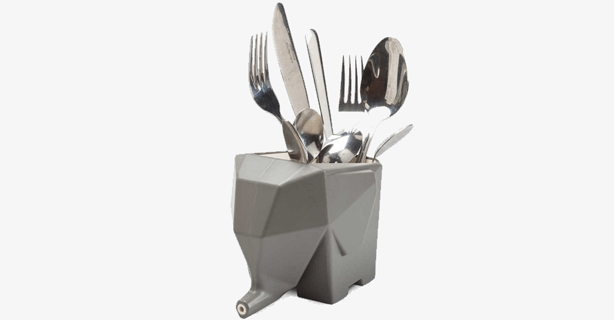 Elephant Cutlery Drainer- Drain The Excess Water In A Quick, Easy Way!