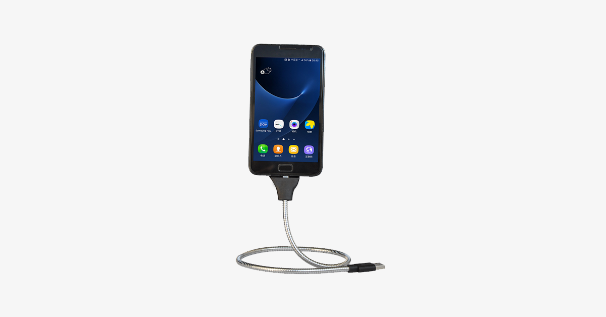Flexible Smartphone Dock And Charging Cable – Charge Your Phone With Ease And Style!
