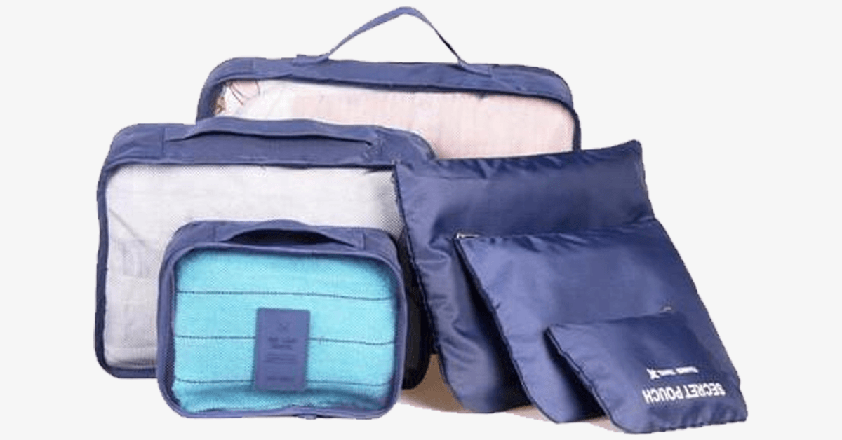 Portable Travel Luggage - Transparent Mesh Top - Organize your Clothing Compact & Stylish!