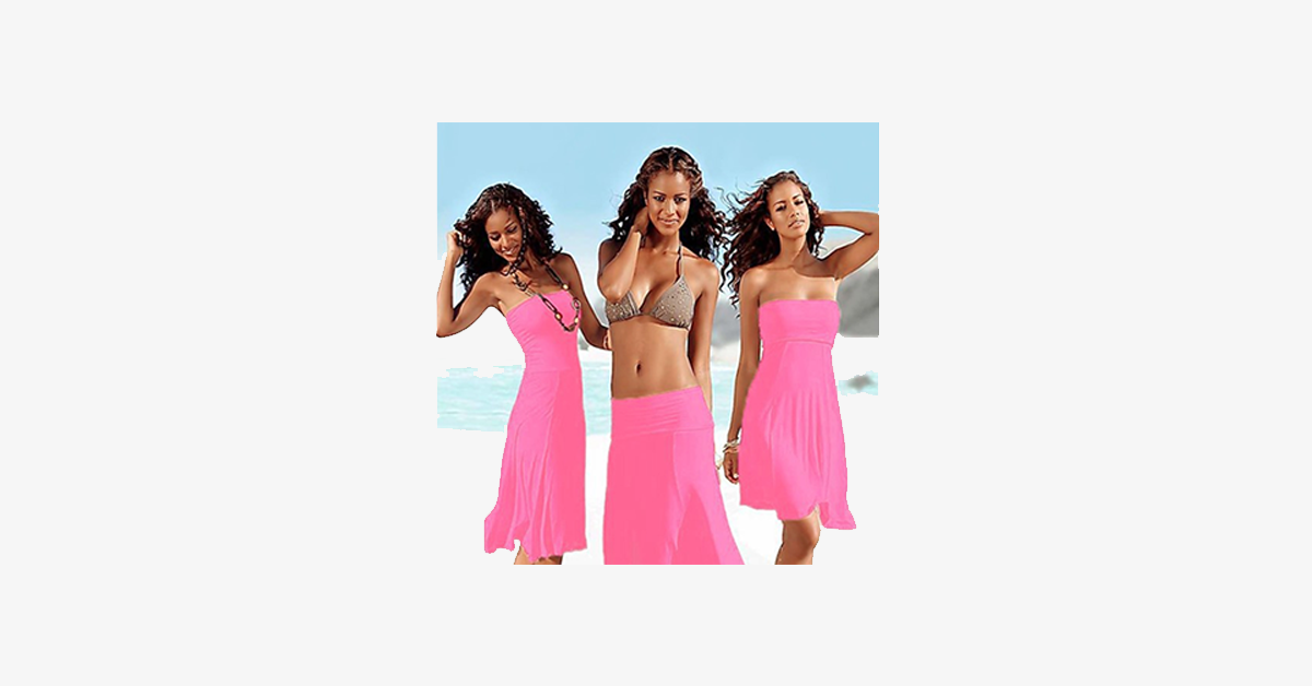 4-in-1 Strapless Beach Dress - Assorted Colors
