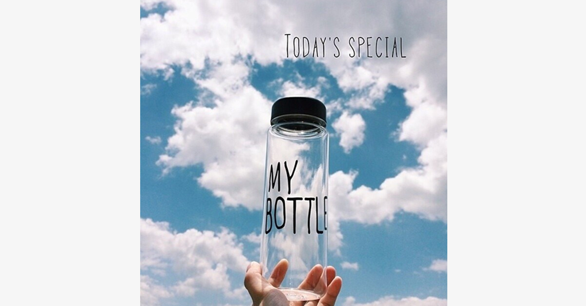 'My Bottle' Transparent Water Bottle