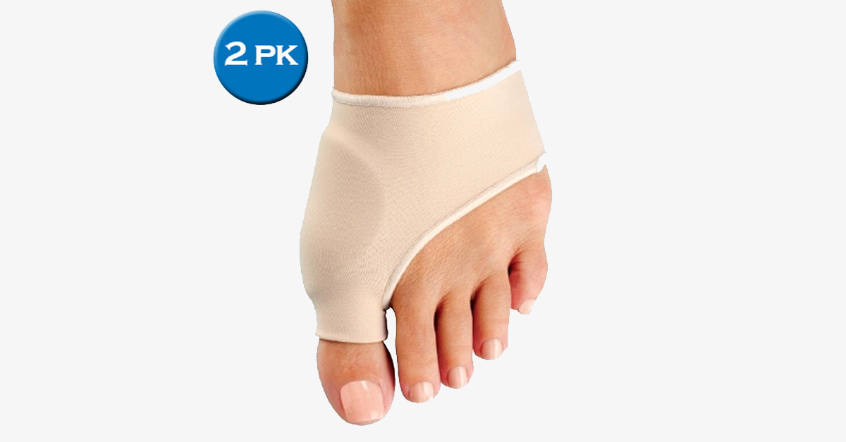 2 Pack: Bunion Protector and Detox Sleeve with Euro Natural Gel