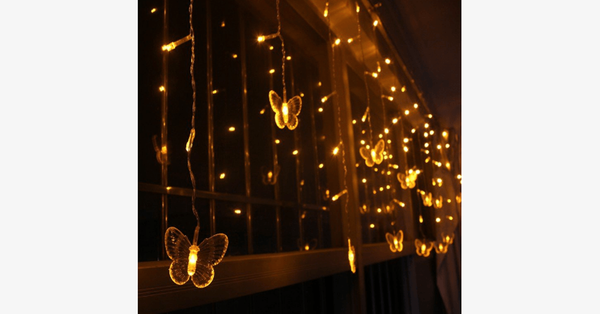 40-LED Party Fairy Butterflies Lights - Battery Operated – Perfect for Parties!