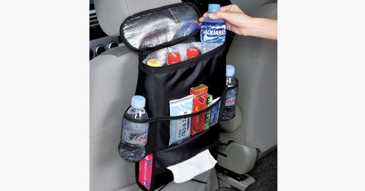 Multipurpose Car Seat Organizer with Cooler