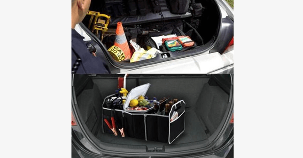 LaborSaving Car Trunk Organizer – Keep the Mess Away!