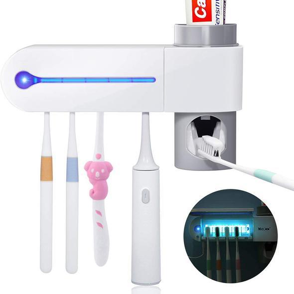 2-In-1 Ultraviolet Toothbrush Disinfector & Automatic Distributor