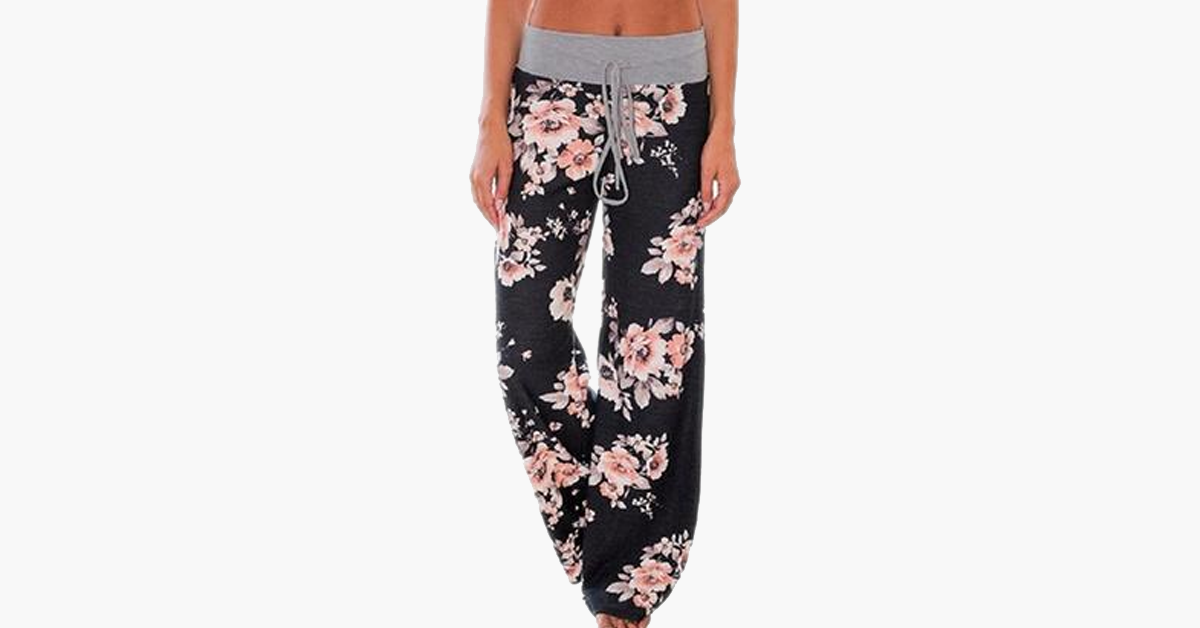 Women's Loose-Fit Floral Pants