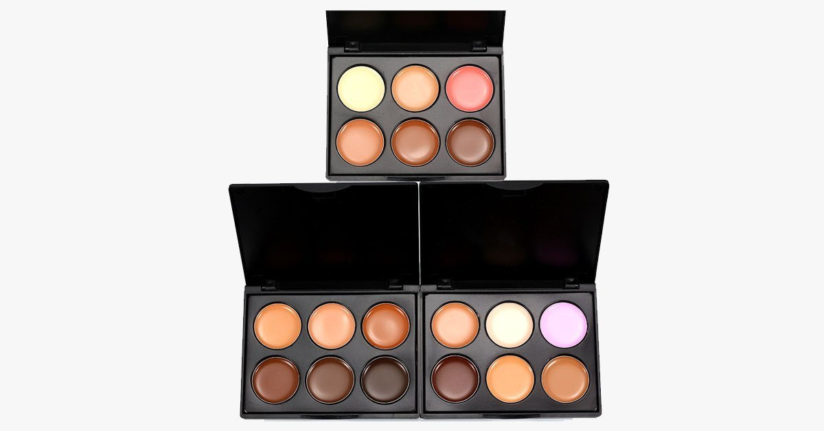 6 Color Cream Contour Palette – Get Great Coverage and a Seamless Look