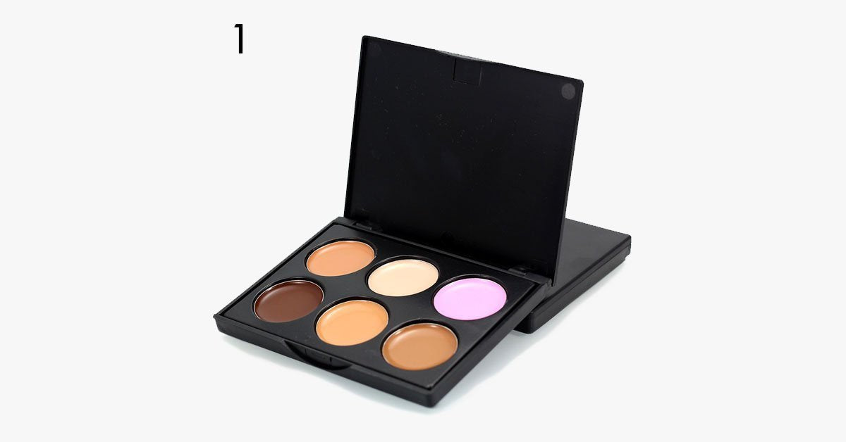 6 Color Cream Contour Palette – Get Great Coverage and a Seamless Look