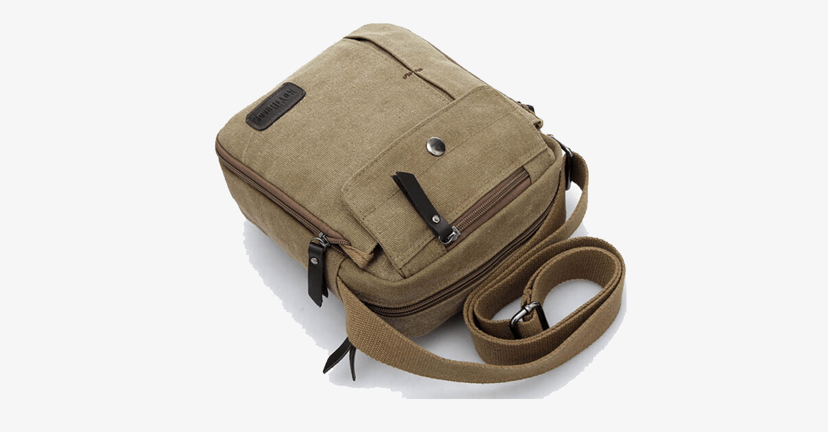 Stylish Men's Canvas Messenger Bag