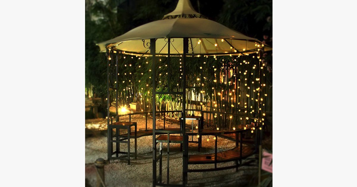 Crystal Ball String Lights With Solar Powered LED - Decorate In Style!