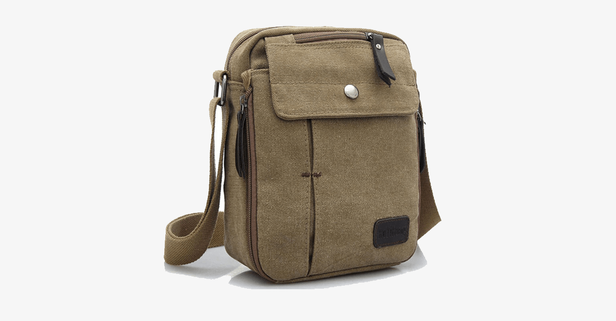 Stylish Men's Canvas Messenger Bag