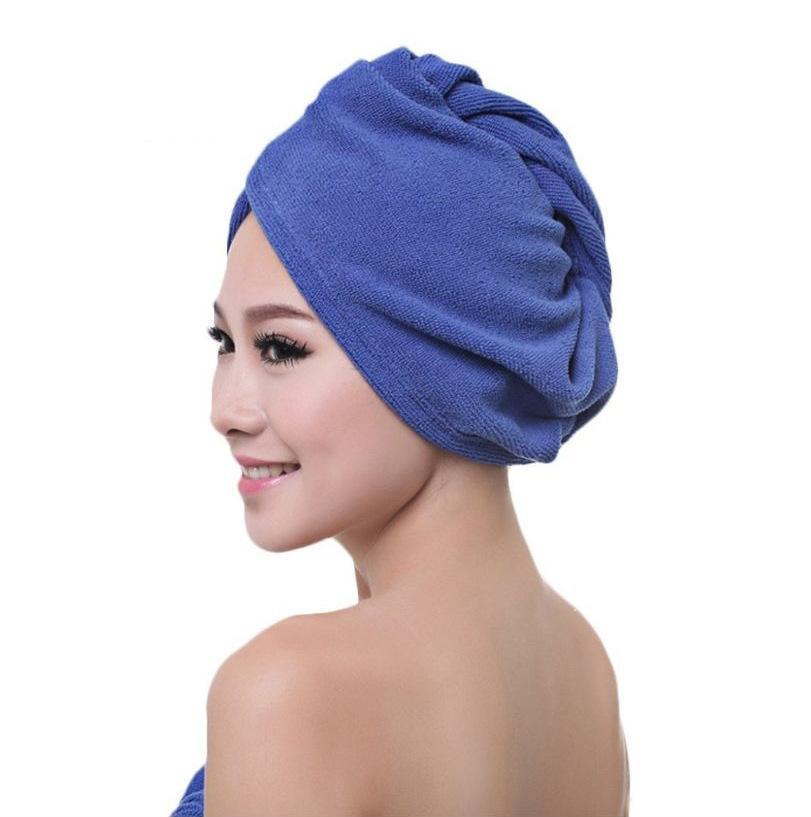 Double-Sided Coral Fleece Hair-Drying Towel