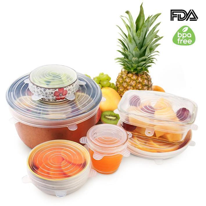 Verde™ 6 Pack Stretch & Seal Silicone Lids