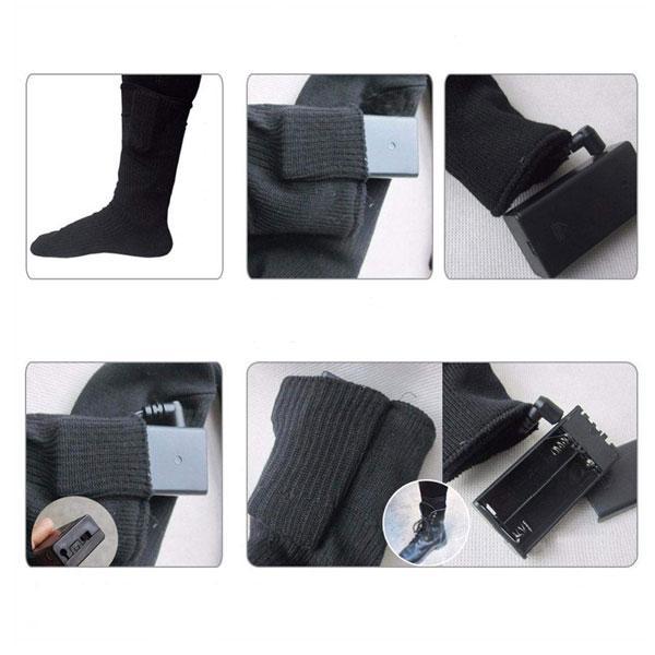 Rechargeable Comfy Heated Electric Battery-Powered Socks