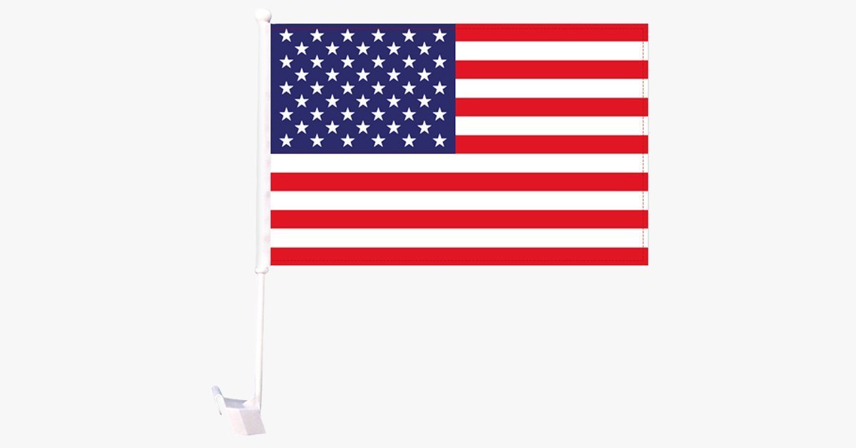 USA Flag Car Window Pole Decoration – Display Your Love for the Nation!