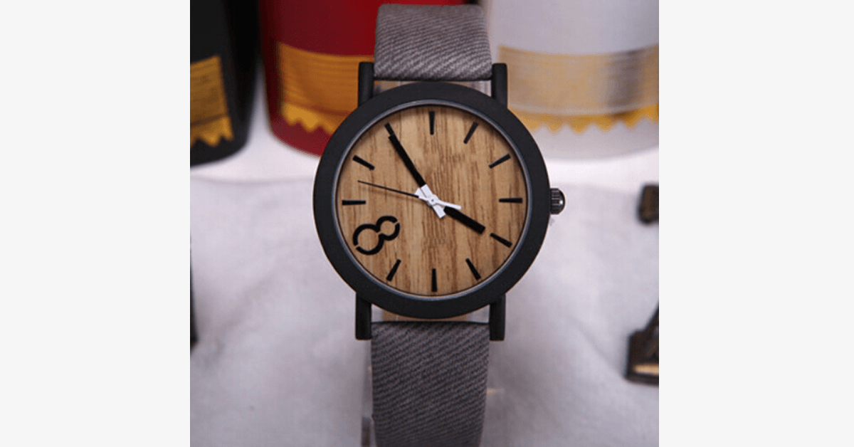 Men’s Wooden Quartz Watch - Stately, Classic and Easy Going!