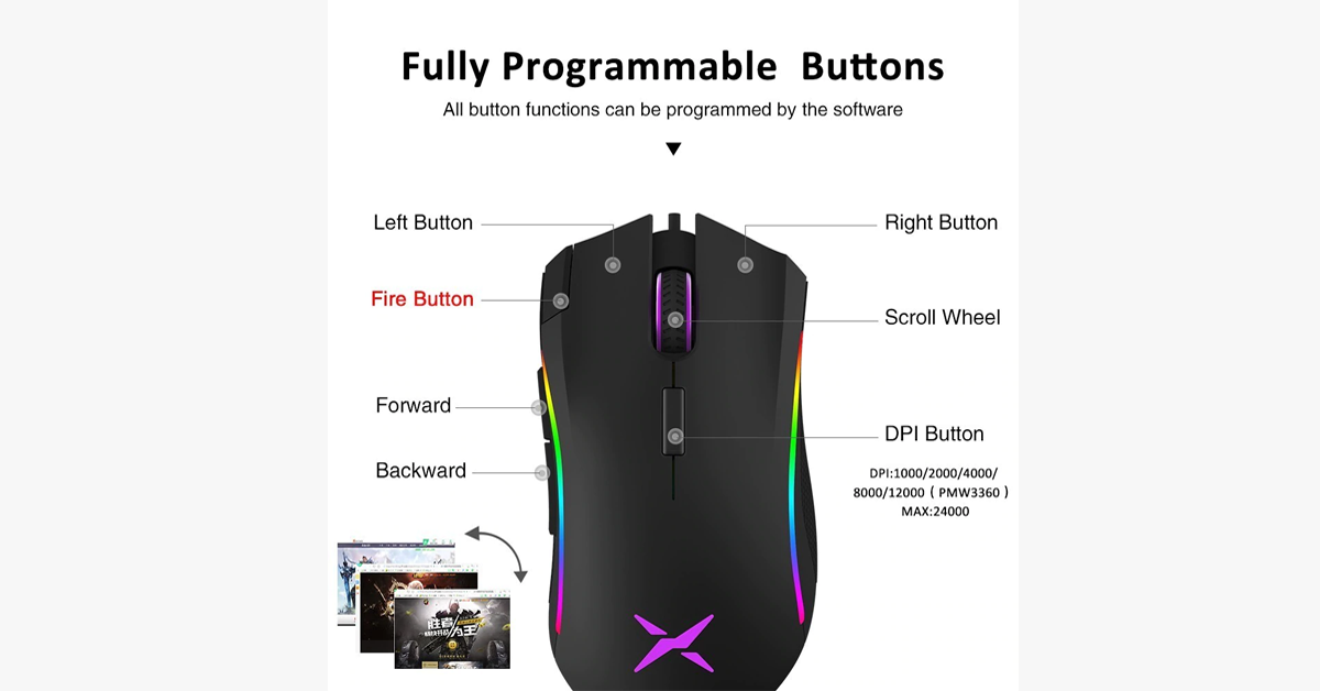 Delux Gaming Mouse