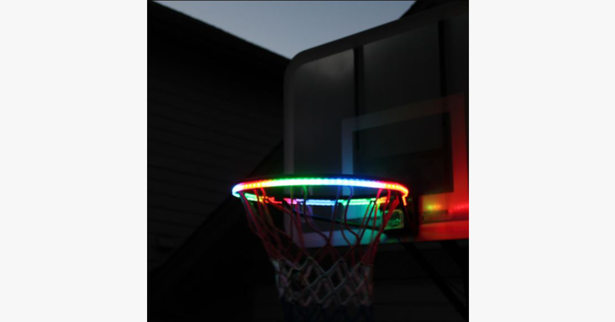LED Strip Basketball Hoop