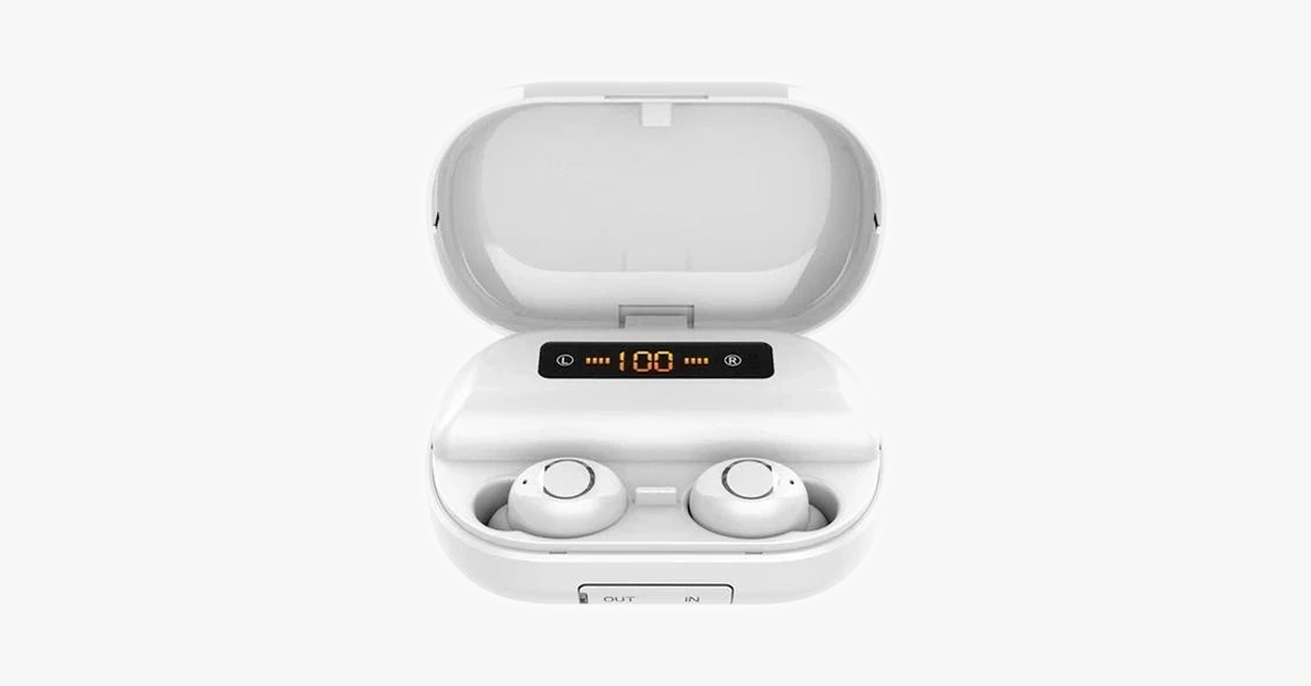 Touch Control Wireless Earbuds With Power Box