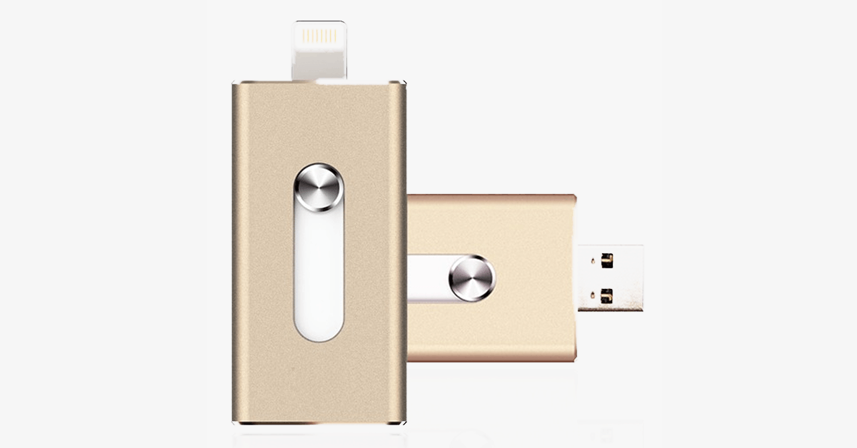 IOS Flash USB Drive for iPhone & iPad - Extra Storage for your iPhone & iPad - High-speed Data Transmission - Available for iOS& Windows