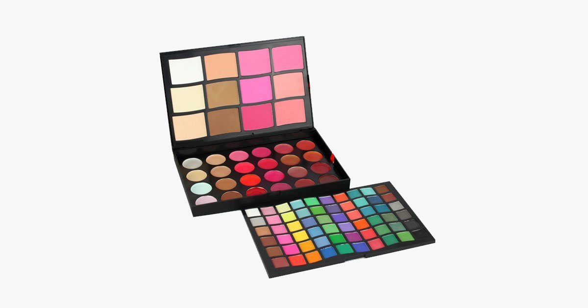 3-in-1 Makeup Palette - Creamy To Touch - Bright Color - Glorious Look Dazzling Effect