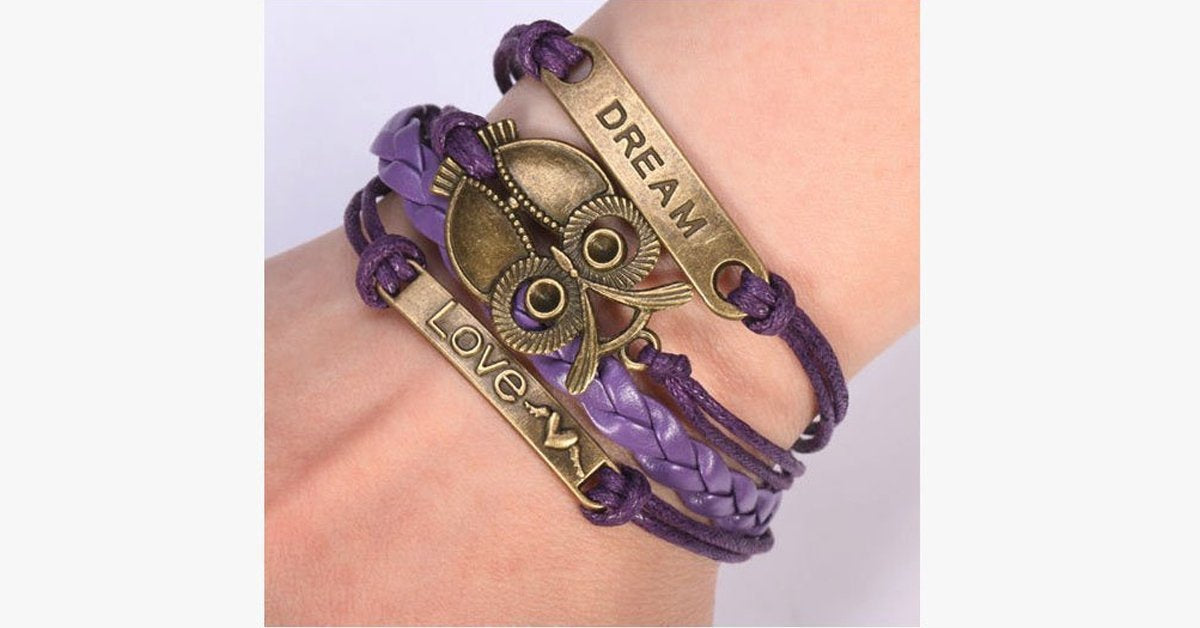 Dream Owl Love Bracelet