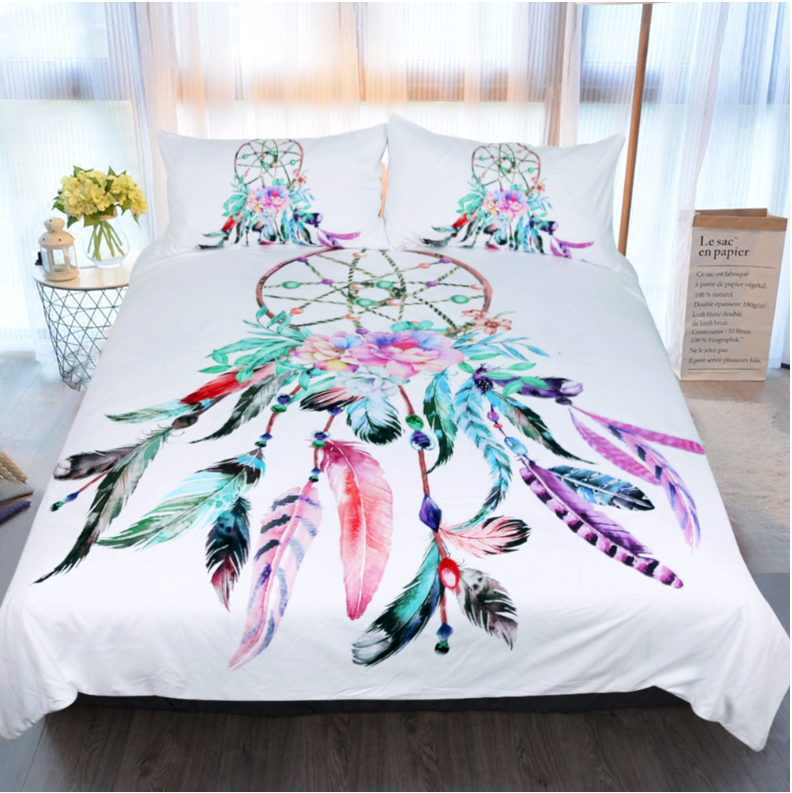 Bedding With Duvet Cover Sheet and Pillow Case Cover