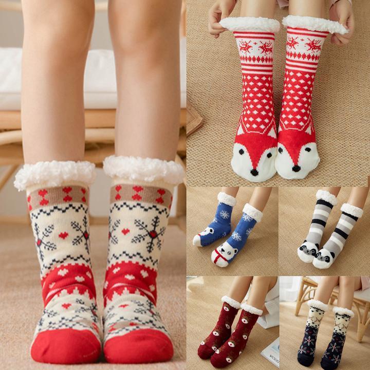 Women Warm Fleece Indoor Socks