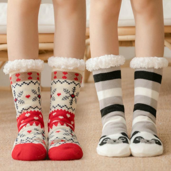 Women Warm Fleece Indoor Socks