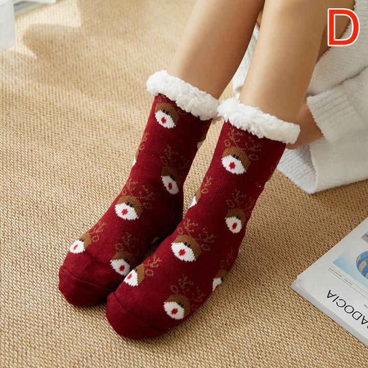 Women Warm Fleece Indoor Socks