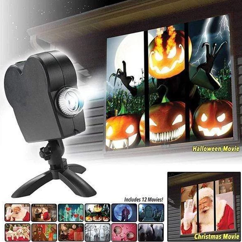 Window Wonderland Projector for Halloween & Christmas