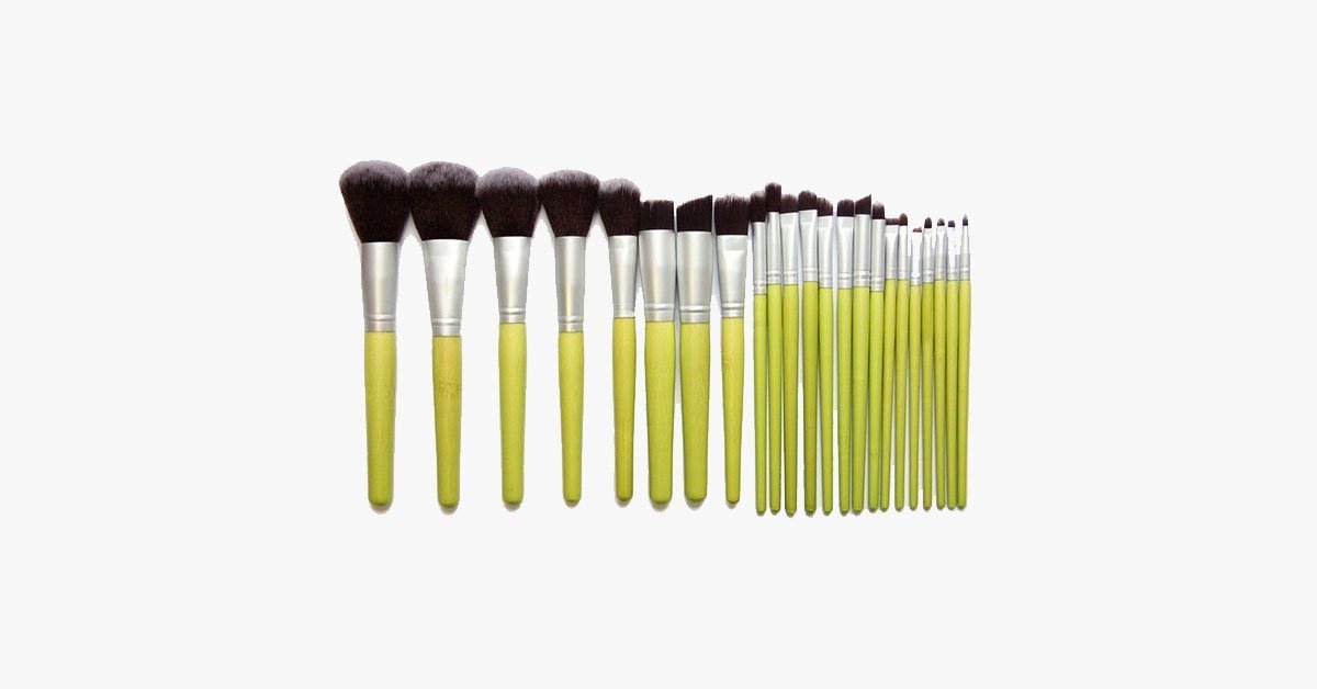 Nylon Make Up Brush Set with a Silicone Sponge – Blending Makeup Made Easier and Fun