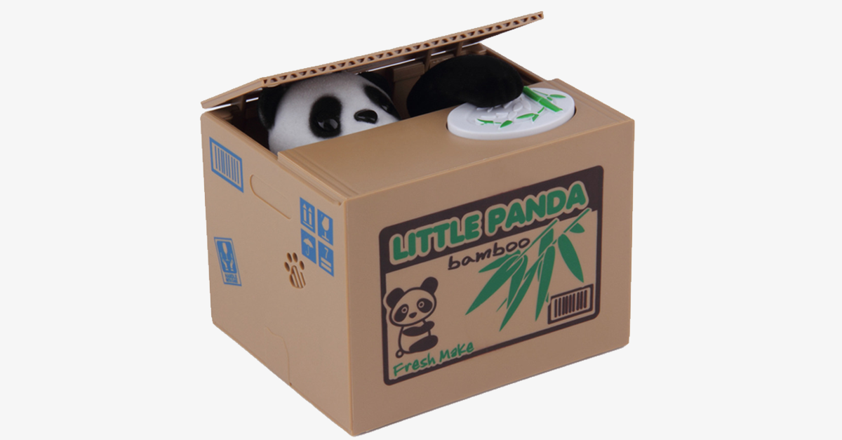 Coin Stealing Panda Piggy Bank