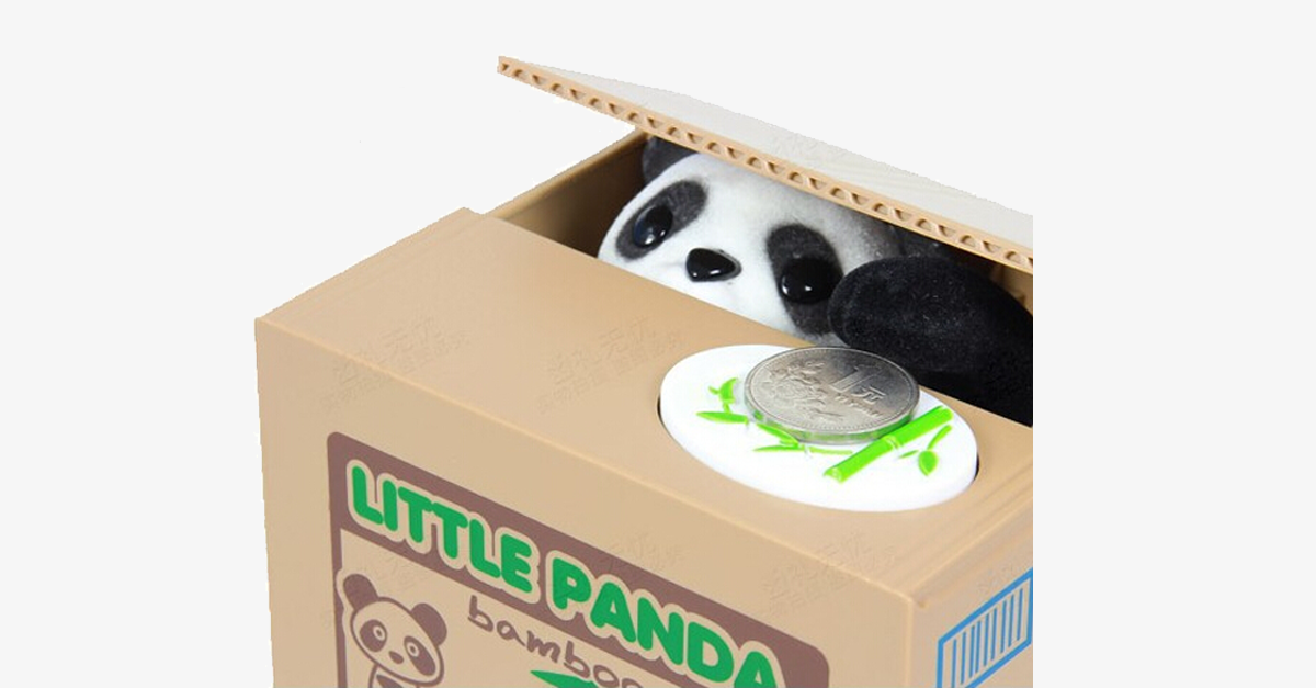 Coin Stealing Panda Piggy Bank