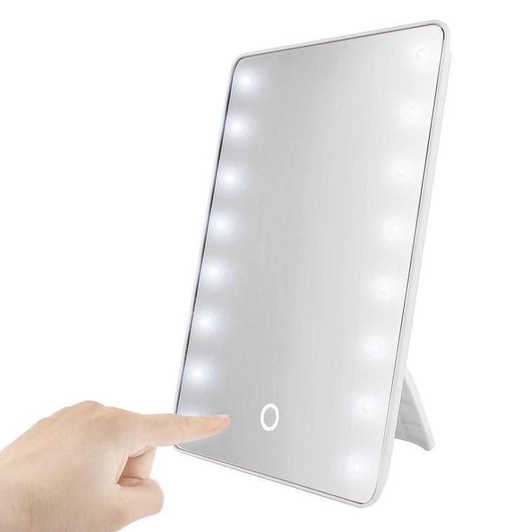 Cosmetic Beauty Mirror with Touch Screen Adjustable LED Lights