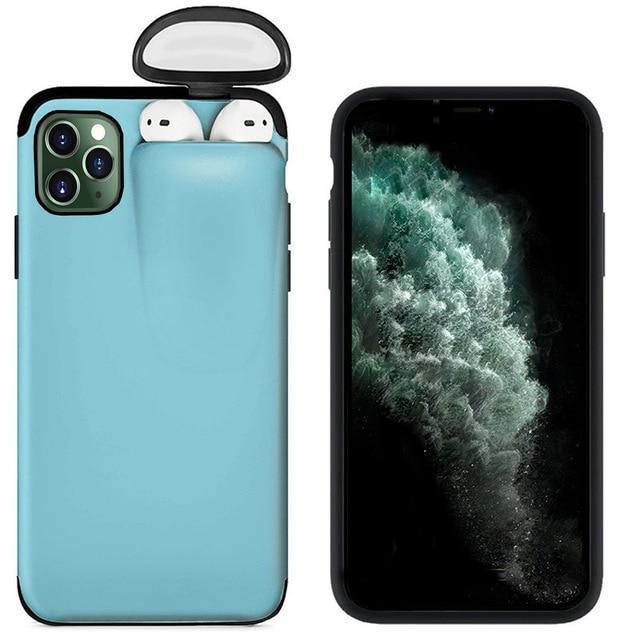 2 in 1 AirPods IPhone Case