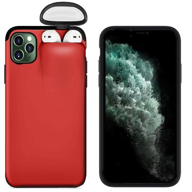 2 in 1 AirPods IPhone Case