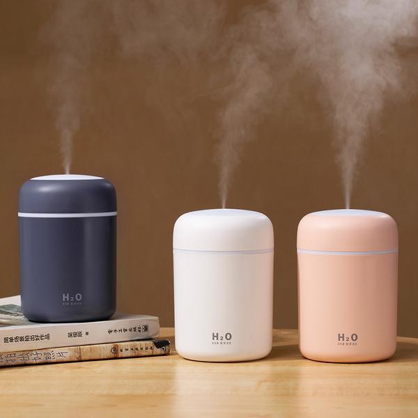 Portable H2O Ultrasonic Air Humidifier with Romantic Light