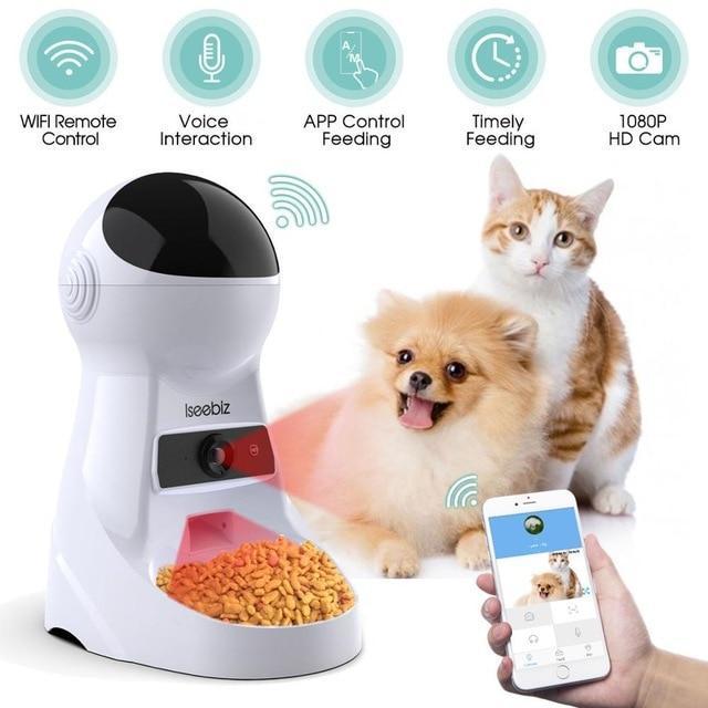 Pet Snack Dispenser With Wifi & Attached Camera